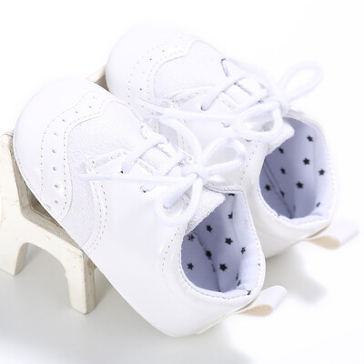 

0-18M New Style Kids Boys Girls PU Material First Walker Shoe Baby Fashion Color Patch Non-slip Shoes P1