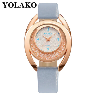 

YOLAKO Watch Women Bracelet Ladies Watch With Rhinestone Clock Womens Vintage Fashion Dress Wristwatch Relogio Feminino Gift 533
