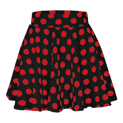 

Roseonmyhand Fashion Party Cocktail Summer Women Dot Printed Skirt High Waist Midi Skirt