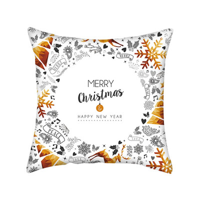 

〖Follure〗Gold Merry Christmas Pillow Cases Nordic Sofa Cushion Cover Home Decoration