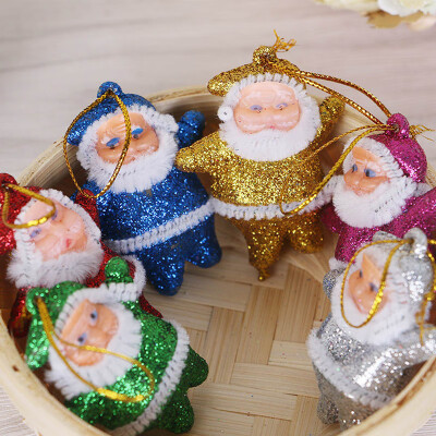 

6PCS Santa Claus Hanging Decor Merry Christmas Tree Party Ornament Gift Toy Pack