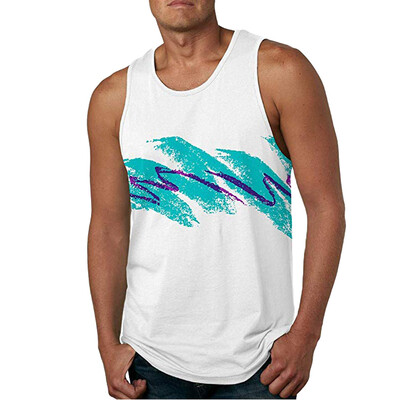 

Toponeto Fashion Men Print Sleeveless Tank Top Casual Sport Vest Shirt