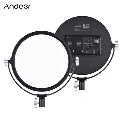 

Andoer OLED-260S 3200K-5600K Bi-Color Temperature Dimmable LED Video Light Fill Light CRI 95 30W Output Adjustable Brightness