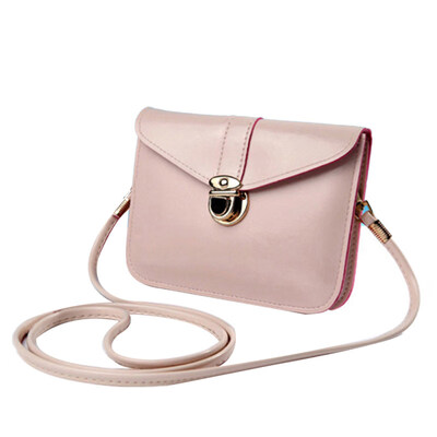 

Women Fashion Square Solid Color Flip Cover Shoulder Bag Crossbody Storage Pouch