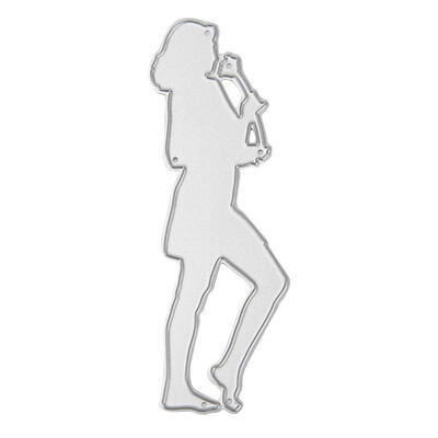 

Metal Cutting Dies Stencils for DIY Scrapbooking Photo Album Woman Flower