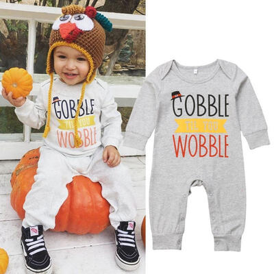 

Baby Kids Boy Girls Infant Romper Jumpsuit Bodysuit Thanksgiving Clothes Outfits
