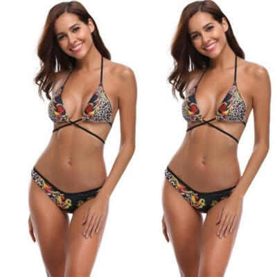 

Floral Sexy Women Bikini Push-up Swimsuit Bandage Swimming Bathing Suit