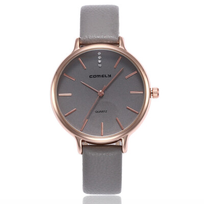 

Japanese movement ladies belt watch simple scale stone