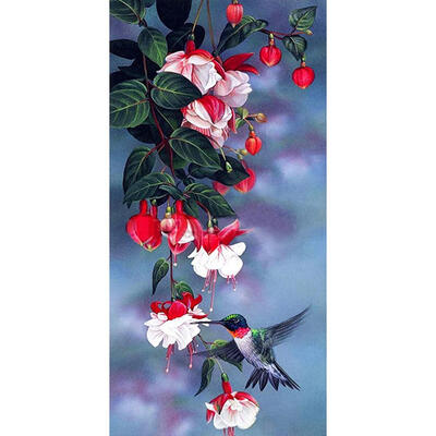 

5D DIY Full Drill Diamond Painting Magpie Flower Cross Stitch Embroidery
