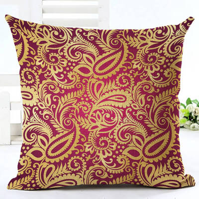 

Woven Linen Geometric Cushion Cover Sofa Car Home Decorative Throw Pillow Bohemia Paisley Style Cojines