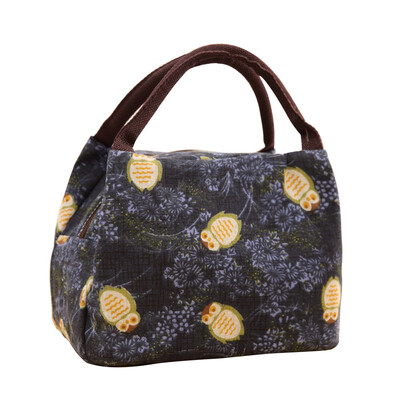 

Fashion Cotton Linen Cute Insulated Lunch Bag Thermal Cooler Women Kids Picnic Food Box Tote Carry Bags