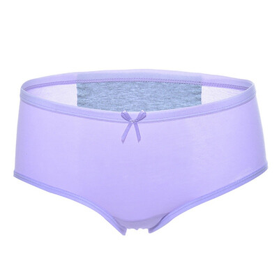 

Women Briefs Plus Size Solid Color Menstrual Period Ladies Seamless Physiological Leakproof Underwear