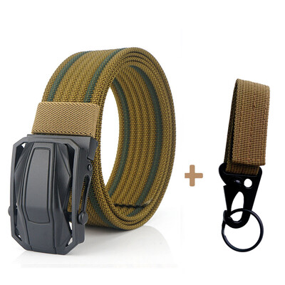 

High Quality Military Equipment Canvas Belt For Men Tactical Designer Jeans Belt Nylon Strap Sports Car Design Buckle Waist Belt