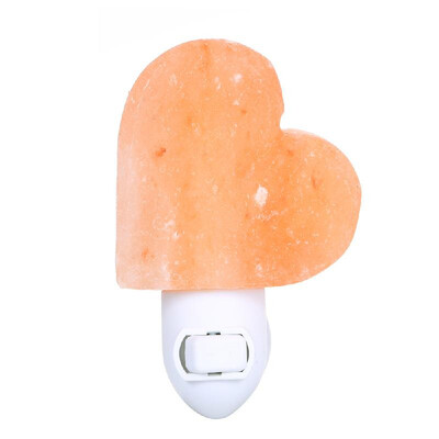 

Natural Himalayan Crystal Salt Lamp Air Purifier Night Light 360° Rotating Plug Home Wall Decor US-Plug