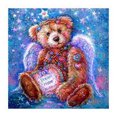 

5D DIY Full Drill Square Diamond Painting Bear Cross Stitch Embroidery Kit