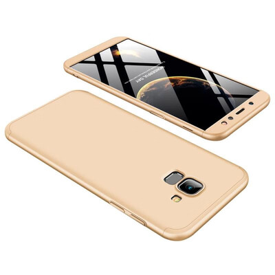 

MOONCASE Samsung A6 2018 three-section all-inclusive shield - gold
