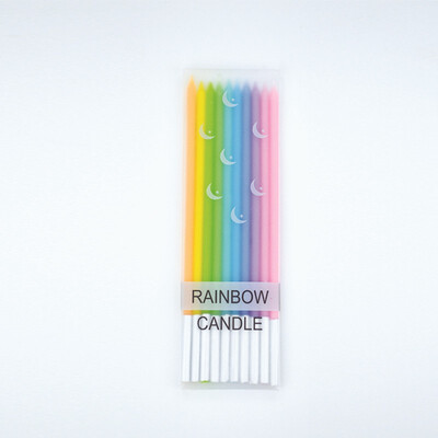 JINLILAI Rainbow C1 Birthday Candle Party Items Birthday Items 6806