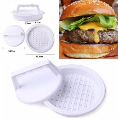 

DIY Plastic Hamburger Meat Compactor Press Mold Grill Burger Maker Kitchen Tools