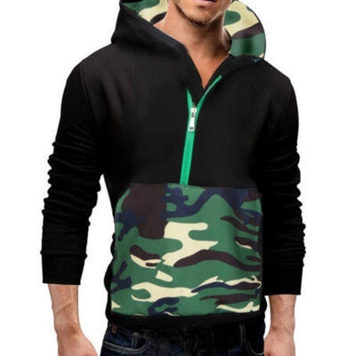 

New Mens Outwear Sweater Winter Hoodie Warm Coat Camouflage Jacket Sweatshirt