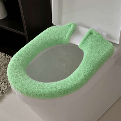 

〖Follure〗Bathroom Toilet Seat Closestool Washable Soft Thicken Warmer Mat Cover Pad
