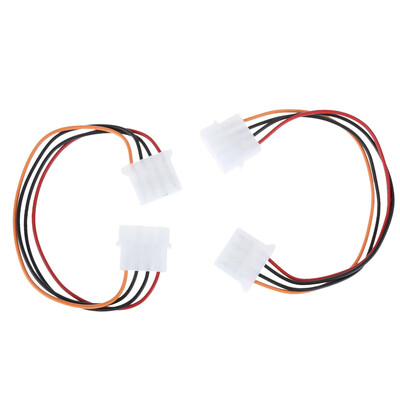 

2pcs Large 4Pin Extension Cable IDE CPU Cooling Fan HDD Extension Cable