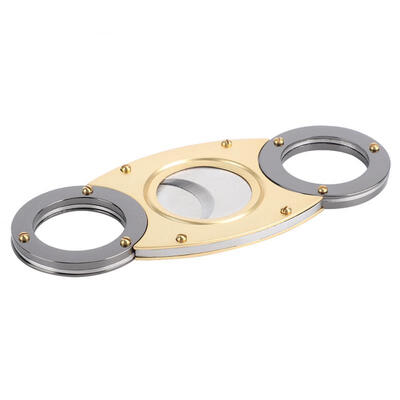 

Greensen Portable Double Metal Blade Pocket Cigar Cutter Scissors Tobacco Cutting Tool