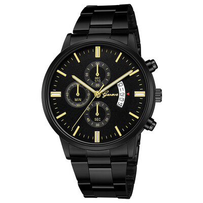 

Gobestart Mens Stainless Steel Quartz Analog Date Wrist Watch Sport Watches Gifts