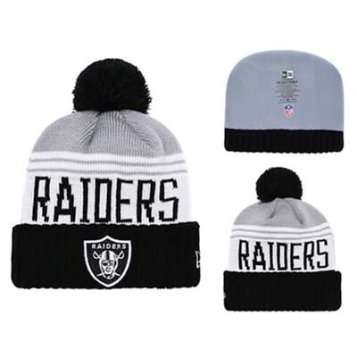 

NFL Football League Raiders Oakland Raiders New Era Innocent Knitted Wool Baseball Cap