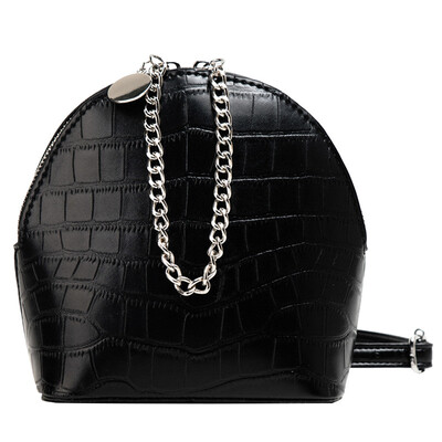 

Summer new bag female 2019 new Korean version of the wild shoulder slung fashion lock buckle texture pearl small square bag