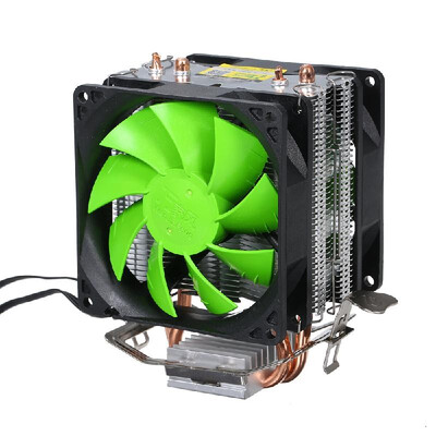 

Hydraulic CPU Cooler Heatpipe Fans Quiet Dual Fan Heatsink Radiator for Intel 2011