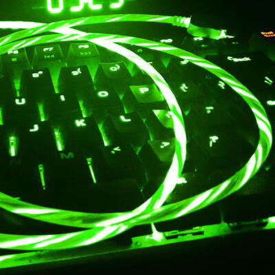 

LED Light Up Luminous Streamer Micro USB Type-C Lightning To USB Fast Charging Data Cable For IPHONE Android Phones-APPLE