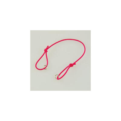 

Elastic Cord Bracelet Making with Iron JumpRings Adjustable Fuchsia 130mm