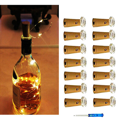 

Siaonvr 14Pcs Cork Shaped LED Night Light Starry Light Wine Bottle Lamp For Party Decor