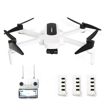 

Hubsan H117S Zino RC Drone GPS 5G WiFi FPV 4K UHD Camera 3-Axis Gimbal Quadcopter with Storage Bag Car Charger 3 Battery Spare Pro