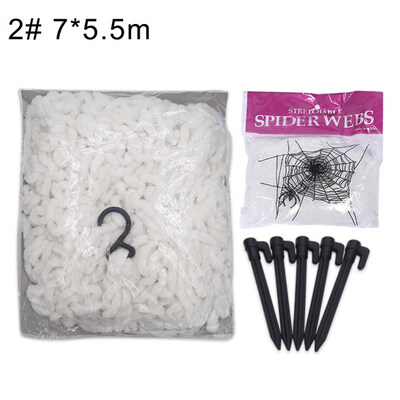 

Stretchable Scary Spider Web Cobweb Outdoor Decoration Halloween Prank Props