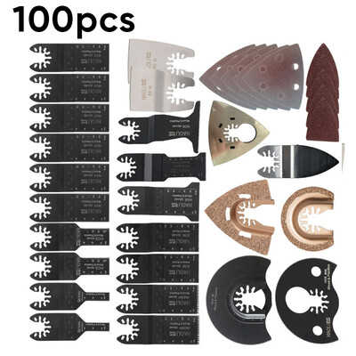 

100pcsset Oscillating Multi Tool Kit Accessories For Black&Decker Saw Blade