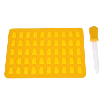 

50 Grids Bear Silicone Chocolate Candy Cake Mold Ice Cube Tray Baking Mould