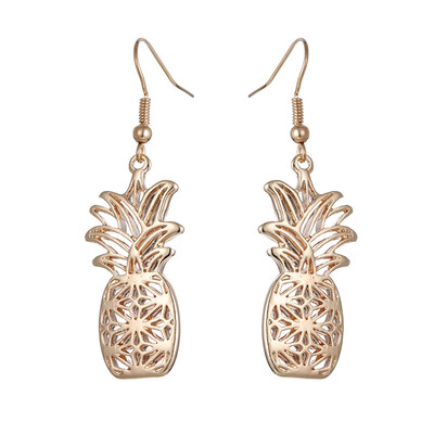 

1Pair Fashion Creative Hollow Pineapple Fruit Earring Women Jewelry Accessories