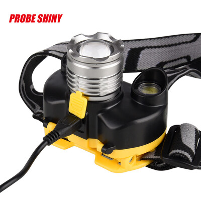 

〖Follure〗15000LM 4 Modes 3x XM- T6 LED Rechargeable 18650 Headlamp USB Charger Set