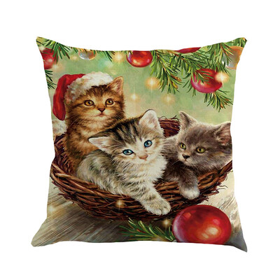 

Tailored Christmas Pillow Cover Pillowcases Decorative Sofa Cushion Cover 45x45cm