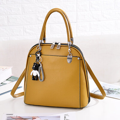 

New one-shoulder temperament solid color square bag ladies bag OL commuter fresh handbag mother bag
