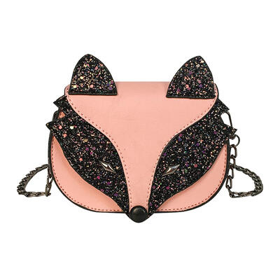 

Cute Sequins Fox Messenger Bags Children Shoulder Baby Girls Purse Handbags