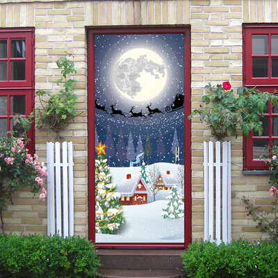 

Tailored Christmas Eve Door Cover Holiday Covers Decoration 30-Inch By 65-Feet