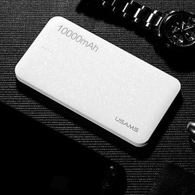 

USAMS 10000mAh Li-polymer Battery Mobile Power Bank With Dual USB Charging Protection For Mobile Phone