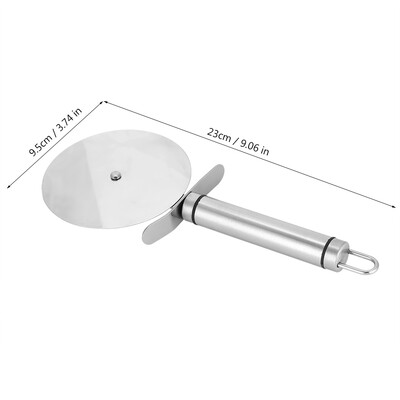 

Greensen Stainless Steel Pizza Wheel Cutter Kitchen Wheel Slicer Safety Cake Knife Stainless Steel Pizza WheelPizza Cutter