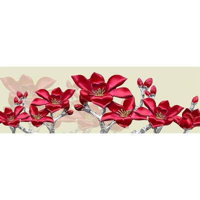 

5D DIY Full Drill Diamond Painting Red Flowers Cross Stitch Embroidery Kits