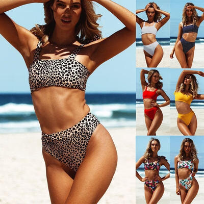 

2pcs Women Push-up Bikini Set Swimwear Bra Bandage Swimsuit Bathing Suit