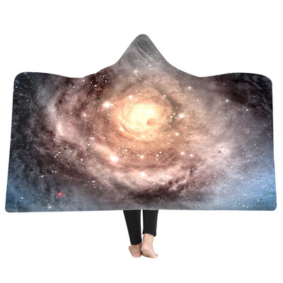 

Toponeto Cartoon 3D Plush Hooded Warm Blanket Dressing Blankets Hooded Blanket