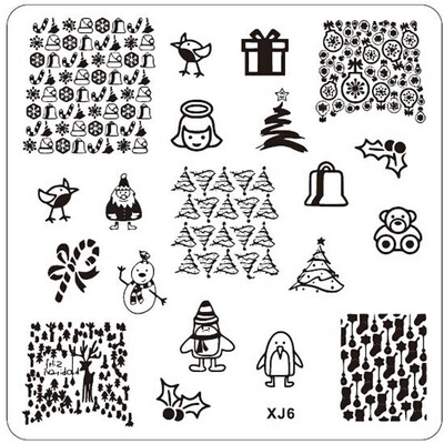 

Toponeto DIY Nail Art Image Stamp Stamping Plates Manicure Template XJ Series