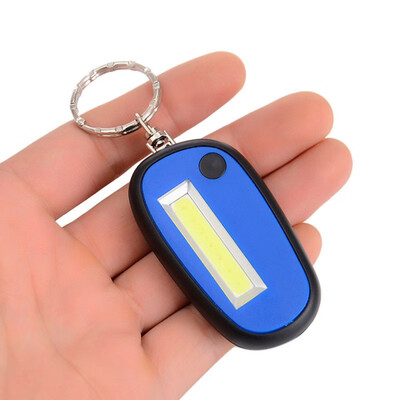 

Outdoor Mini LED Flashlight Light 2-Mode Lamp Key Chain Ring Keychain Lamp Torch Keyring With Battery